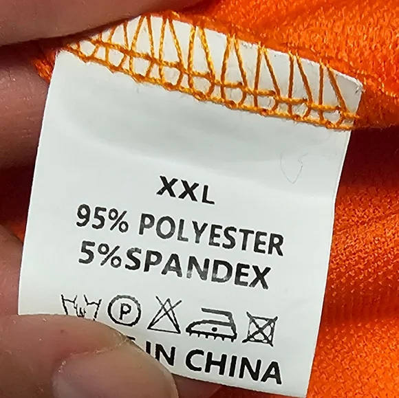 Bright Orange Graphic Cropped Tee and Shorts LoungeSet Size XXL NWOT - Picture 15 of 16